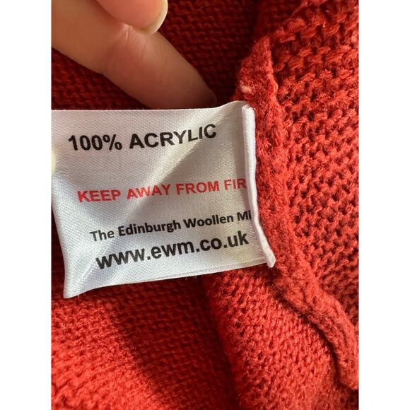 Isle Essentials‎ Rust Orange Cowl Neck Sweater – Size Small - Picture 6 of 6